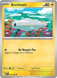 Anchwatt 030/86 - Foudre Noire - Reverse - Pokémon JCC