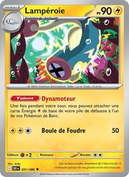 Lampéroie 031/86 - Foudre Noire - Reverse - Pokémon JCC