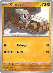 Charpenti 047/86 - Foudre Noire - Reverse - Pokémon JCC