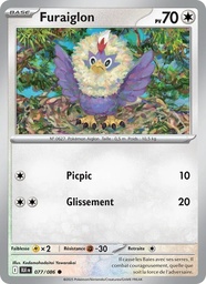 Furaiglon 077/86 - Foudre Noire - Reverse - Pokémon JCC