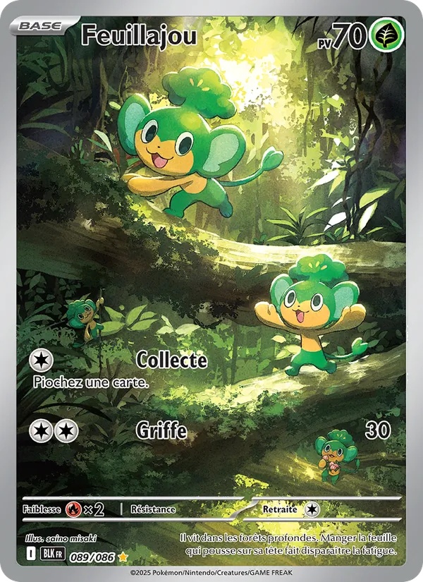 Feuillajou 089/86 - Foudre Noire - Holo - Pokémon JCC
