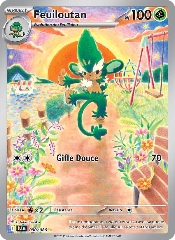 Feuiloutan 090/86 - Foudre Noire - Holo - Pokémon JCC
