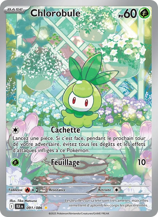 Chlorobule 091/86 - Foudre Noire - Holo - Pokémon JCC