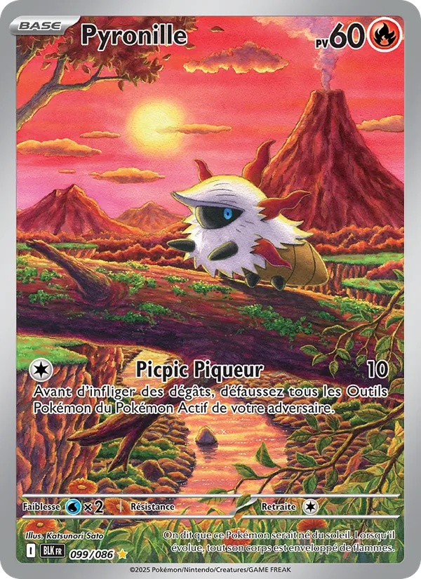 Pyronille 099/86 - Foudre Noire - Holo - Pokémon JCC