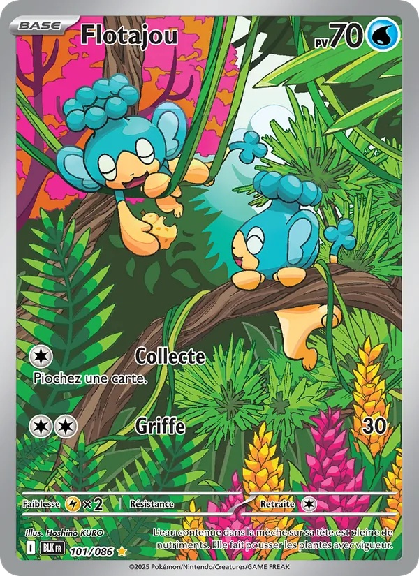 Flotajou 101/86 - Foudre Noire - Holo - Pokémon JCC