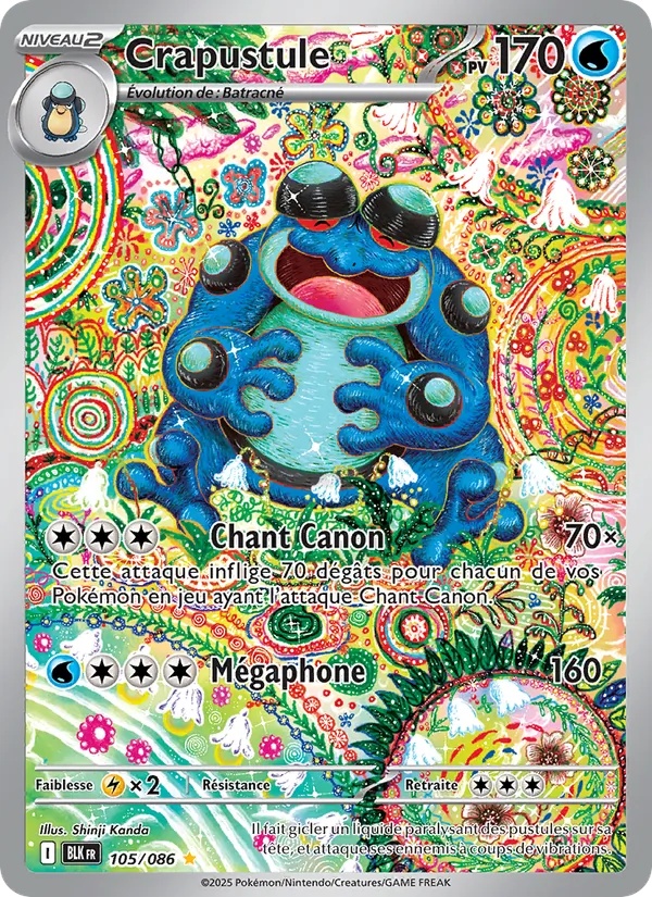 Crapustule 105/86 - Foudre Noire - Holo - Pokémon JCC