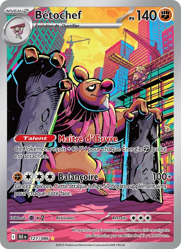 Bétochef 127/86 - Foudre Noire - Holo - Pokémon JCC