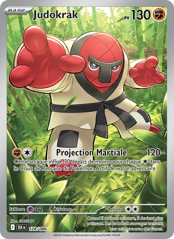 Judokrak 128/86 - Foudre Noire - Holo - Pokémon JCC