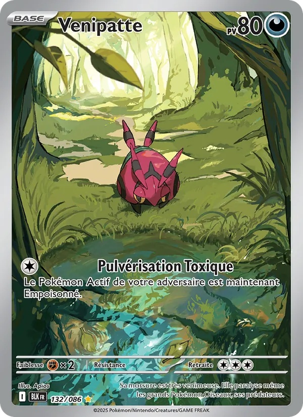 Venipatte 132/86 - Foudre Noire - Holo - Pokémon JCC