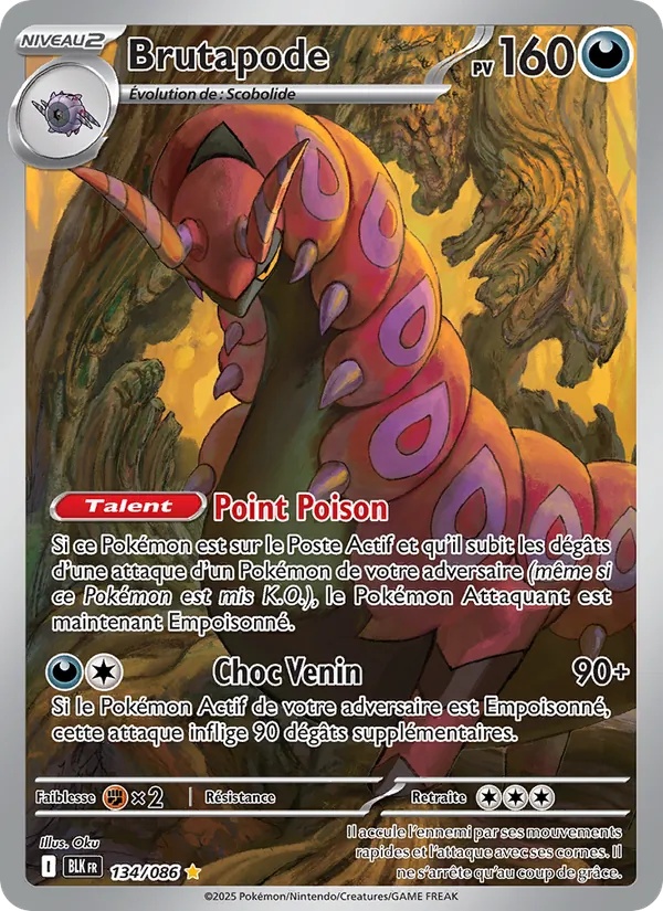Brutapode 134/86 - Foudre Noire - Holo - Pokémon JCC