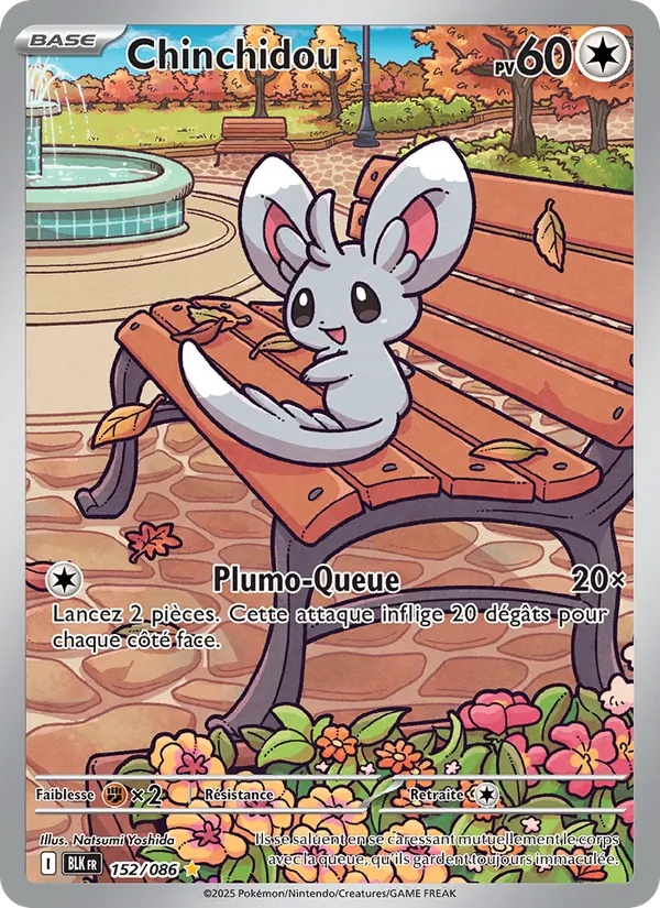 Chinchidou 152/86 - Foudre Noire - Holo - Pokémon JCC