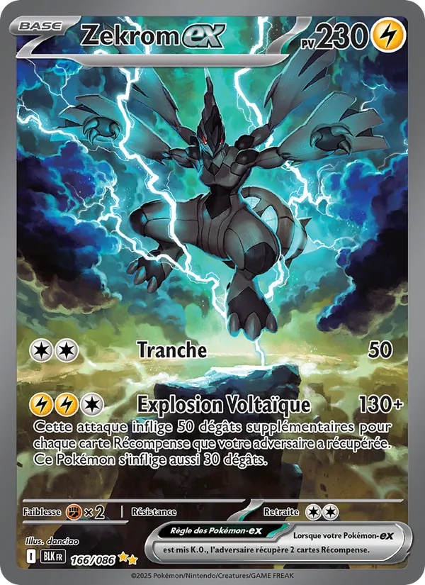 Zekrom-ex 166/86 - Foudre Noire - Holo - Pokémon JCC