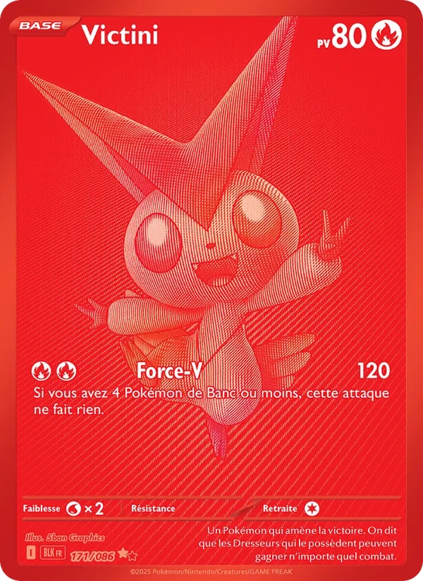 Victini 171/86 - Foudre Noire - Holo - Pokémon JCC