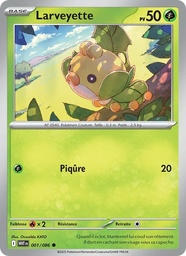Larveyette 001/86 - Flamme Blanche - Reverse - Pokémon JCC