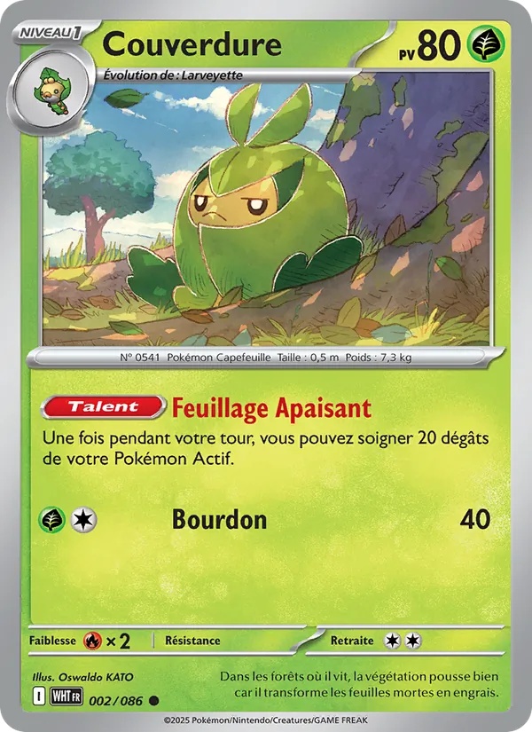 Couverdure 002/86 - Flamme Blanche - Reverse - Pokémon JCC