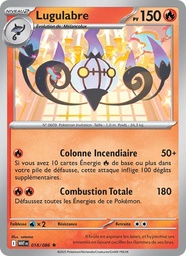 Lugulabre 018/86 - Flamme Blanche - Reverse - Pokémon JCC