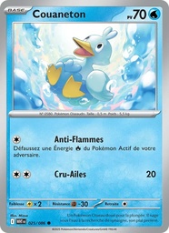 Couaneton 025/86 - Flamme Blanche - Reverse - Pokémon JCC
