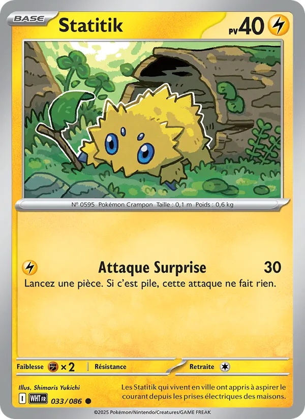 Statitik 033/86 - Flamme Blanche - Reverse - Pokémon JCC
