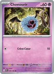 Chovsourir 036/86 - Flamme Blanche - Reverse - Pokémon JCC