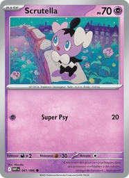 Scrutella 041/86 - Flamme Blanche - Reverse - Pokémon JCC