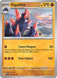 Gigalithe 048/86 - Flamme Blanche - Reverse - Pokémon JCC
