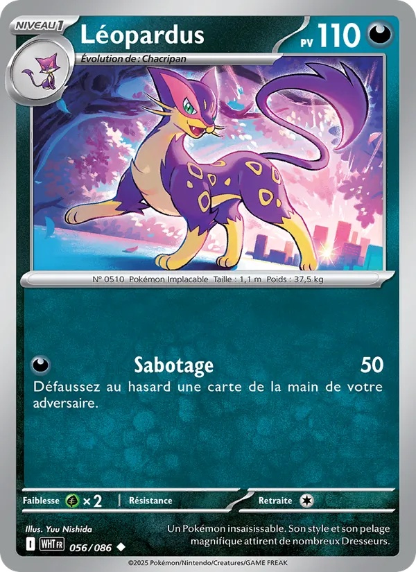 Léopardus 056/86 - Flamme Blanche - Reverse - Pokémon JCC