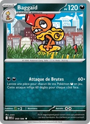 Baggaïd 058/86 - Flamme Blanche - Reverse - Pokémon JCC