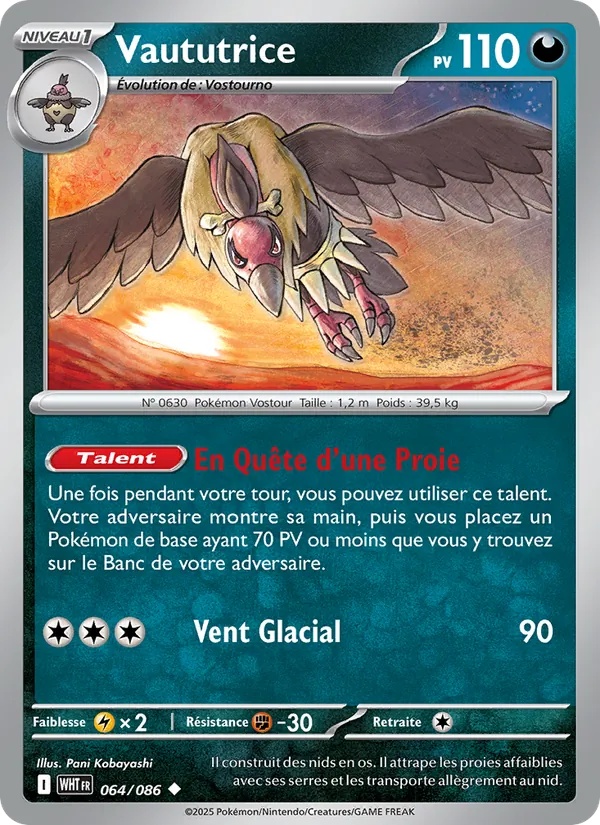 Vaututrice 064/86 - Flamme Blanche - Reverse - Pokémon JCC