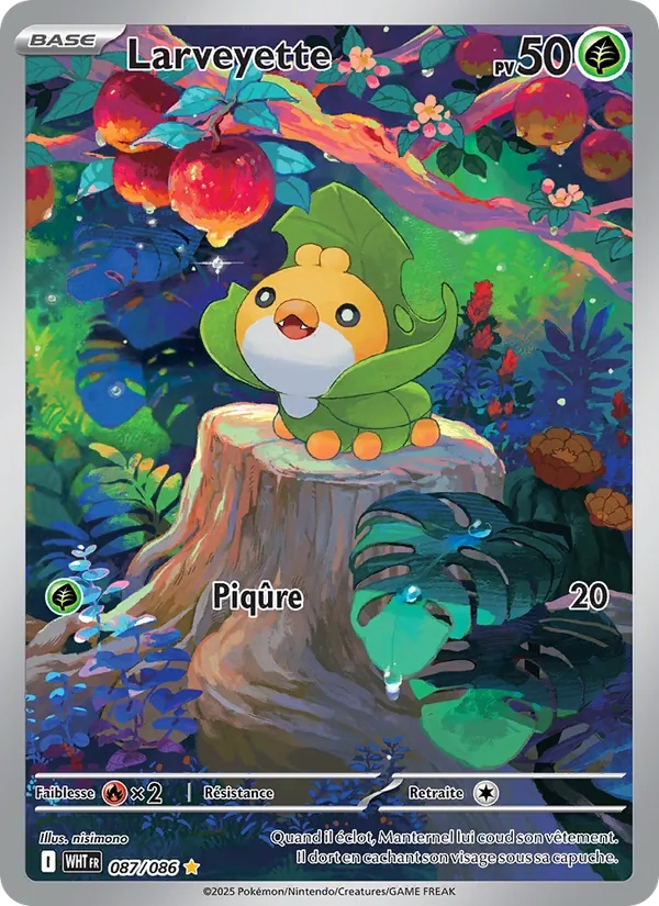 Larveyette 087/86 - Flamme Blanche - Holo - Pokémon JCC