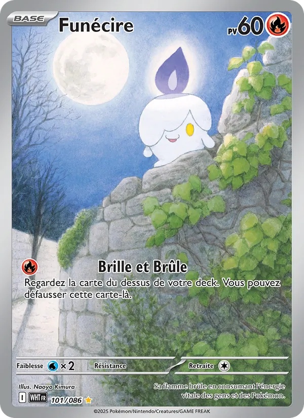 Funécire 101/86 - Flamme Blanche - Holo - Pokémon JCC
