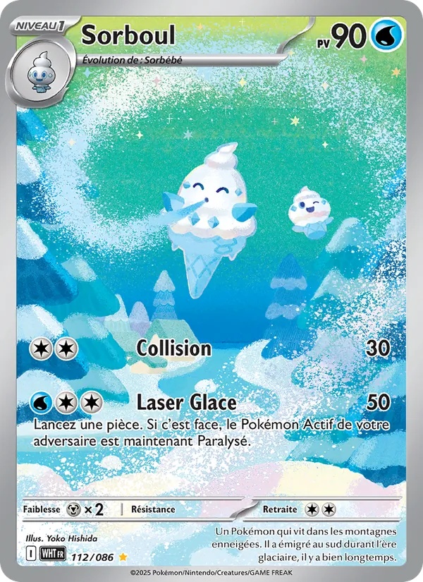 Sorboul 112/86 - Flamme Blanche - Holo - Pokémon JCC