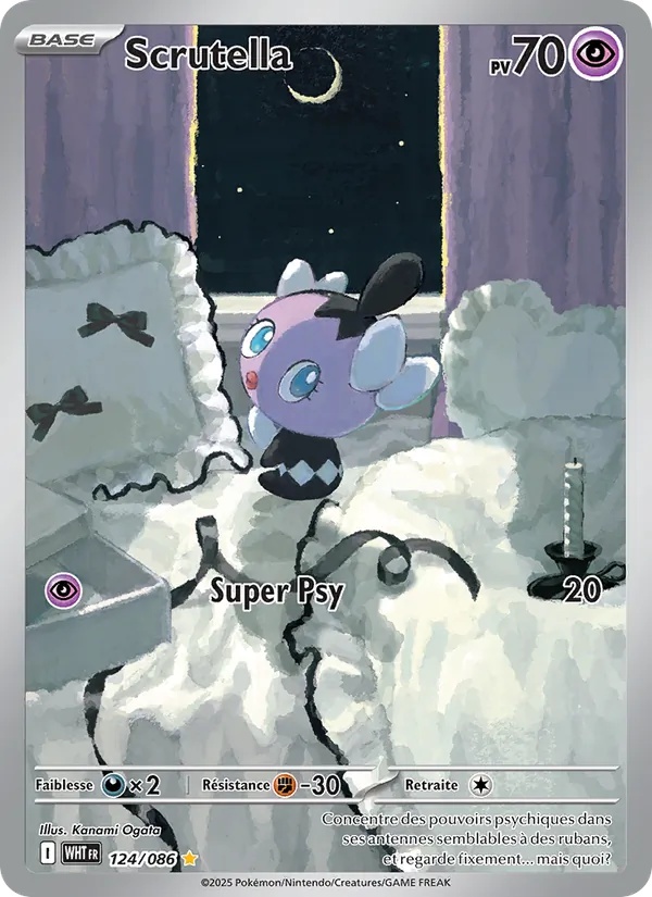 Scrutella 124/86 - Flamme Blanche - Holo - Pokémon JCC