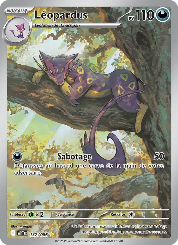 Léopardus 137/86 - Flamme Blanche - Holo - Pokémon JCC