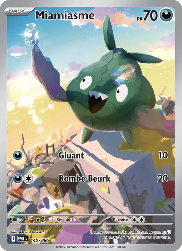 Miamiasme 140/86 - Flamme Blanche - Holo - Pokémon JCC