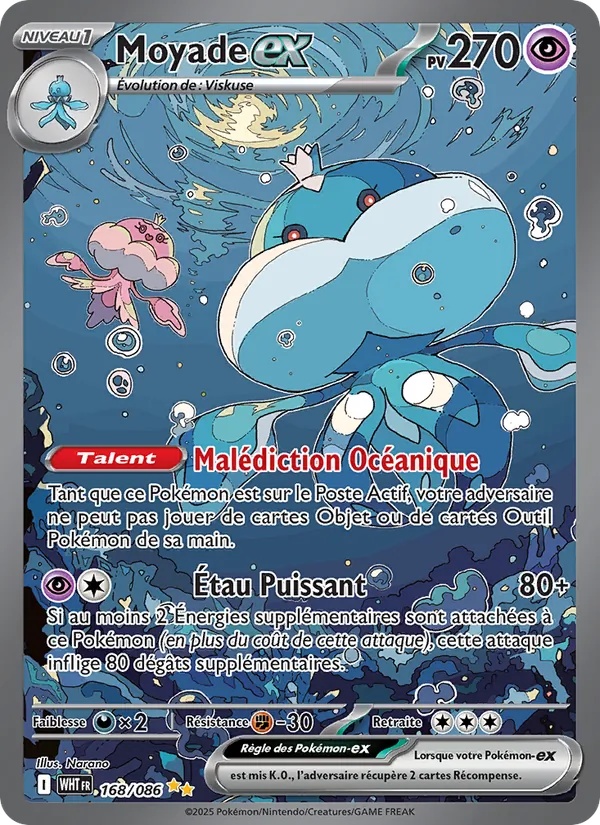 Moyade-ex 168/86 - Flamme Blanche - Holo - Pokémon JCC