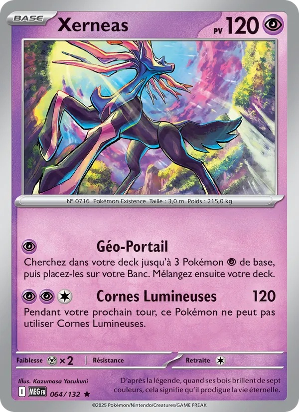 Xerneas 064/132 - Méga-Évolution - Holo - Pokémon JCC