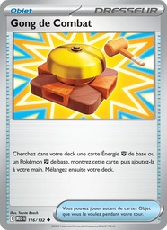 Gong de Combat 116/132 - Méga-Évolution - Holo player-rewards-program - Pokémon JCC