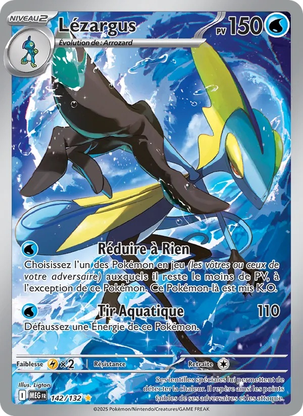 Lézargus 142/132 - Méga-Évolution - Holo - Pokémon JCC