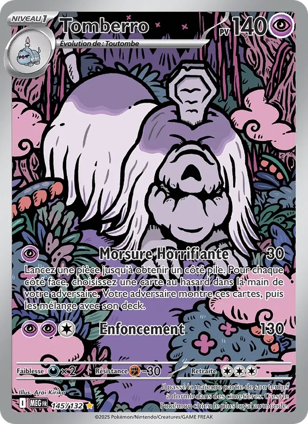 Tomberro 145/132 - Méga-Évolution - Holo - Pokémon JCC