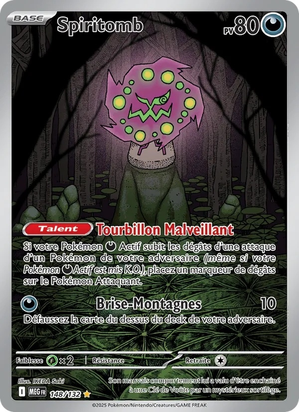 Spiritomb 148/132 - Méga-Évolution - Holo - Pokémon JCC