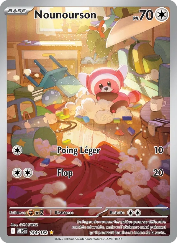 Nounourson 154/132 - Méga-Évolution - Holo - Pokémon JCC