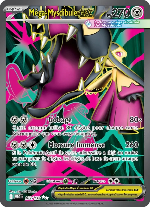Méga-Mysdibule-ex 162/132 - Méga-Évolution - Holo - Pokémon JCC