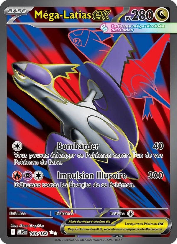 Méga-Latias-ex 163/132 - Méga-Évolution - Holo - Pokémon JCC