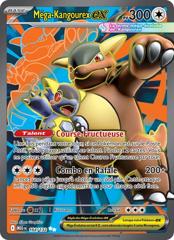 Méga-Kangourex-ex 164/132 - Méga-Évolution - Holo - Pokémon JCC