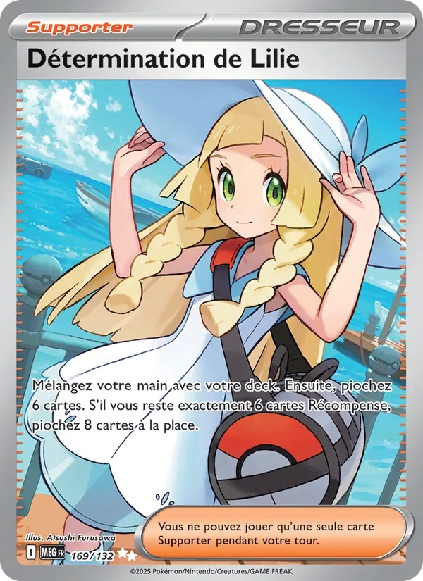 Détermination de Lilie 169/132 - Méga-Évolution - Holo - Pokémon JCC