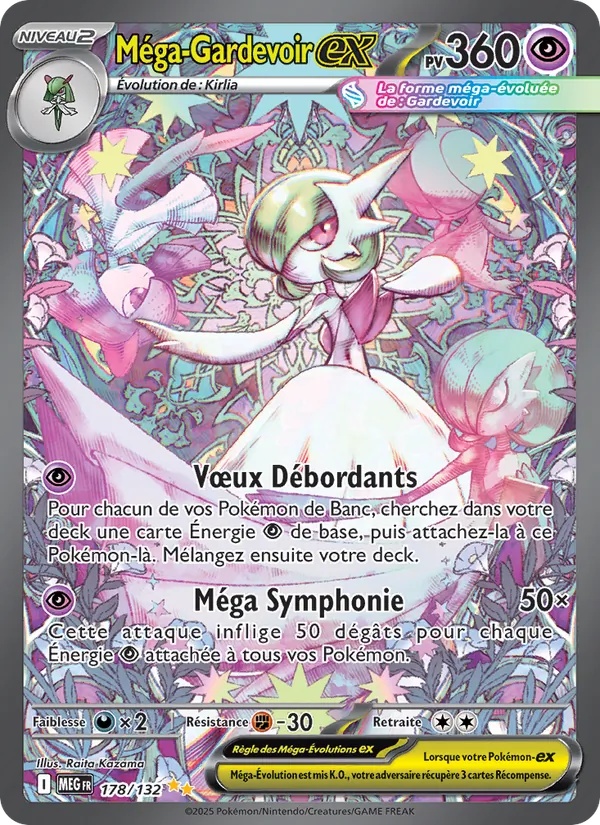 Méga-Gardevoir-ex 178/132 - Méga-Évolution - Holo - Pokémon JCC
