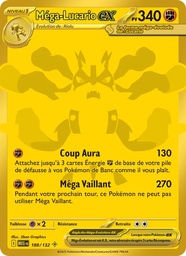 Méga-Lucario-ex 188/132 - Méga-Évolution - Holo - Pokémon JCC