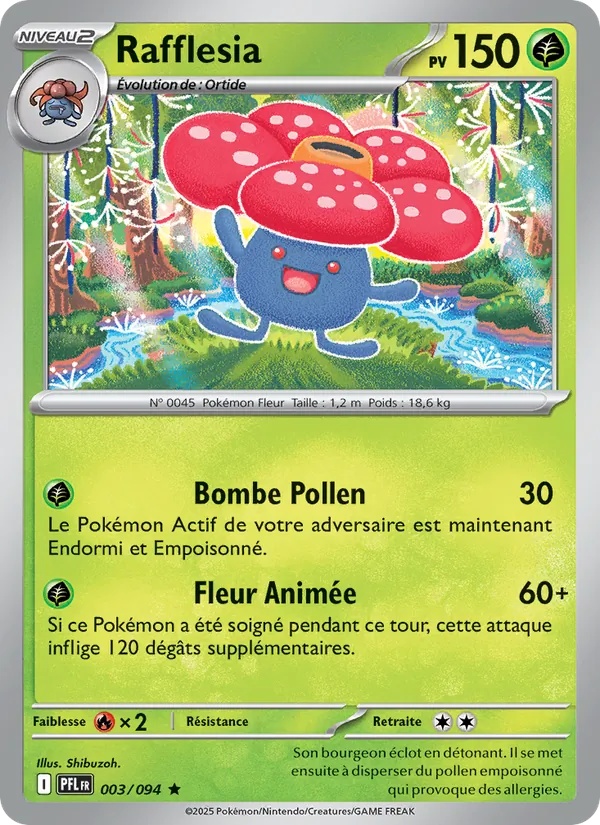 Rafflesia 003/94 - Flammes Fantasmagoriques - Holo - Pokémon JCC