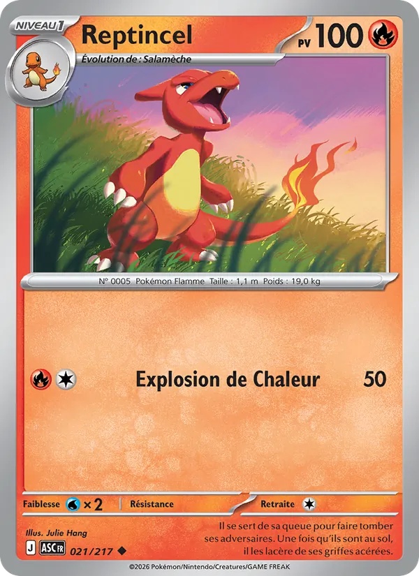 Reptincel 021/217 - Héros Transcendants - Reverse - Pokémon JCC
