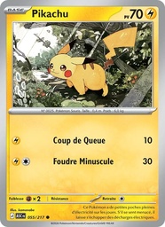 Pikachu 055/217 - Héros Transcendants - Reverse - Pokémon JCC